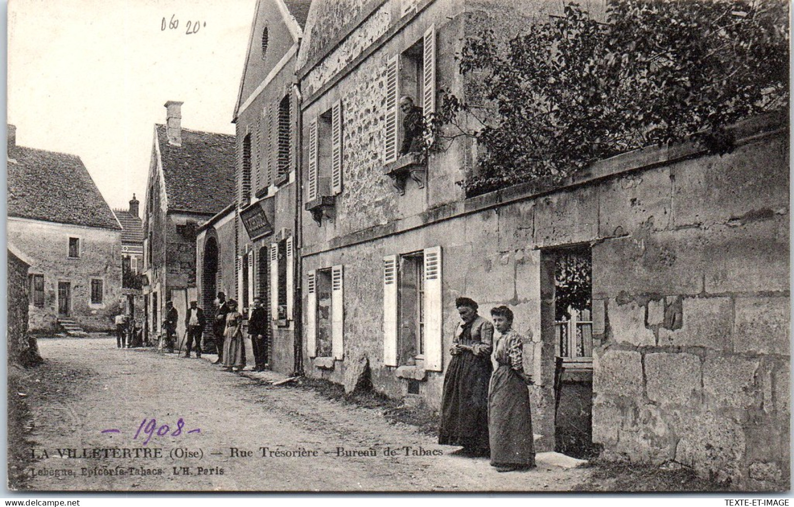 60 LA VILLETERTRE - Rue Tresoriere - Bureau De Tabacs. - Other & Unclassified