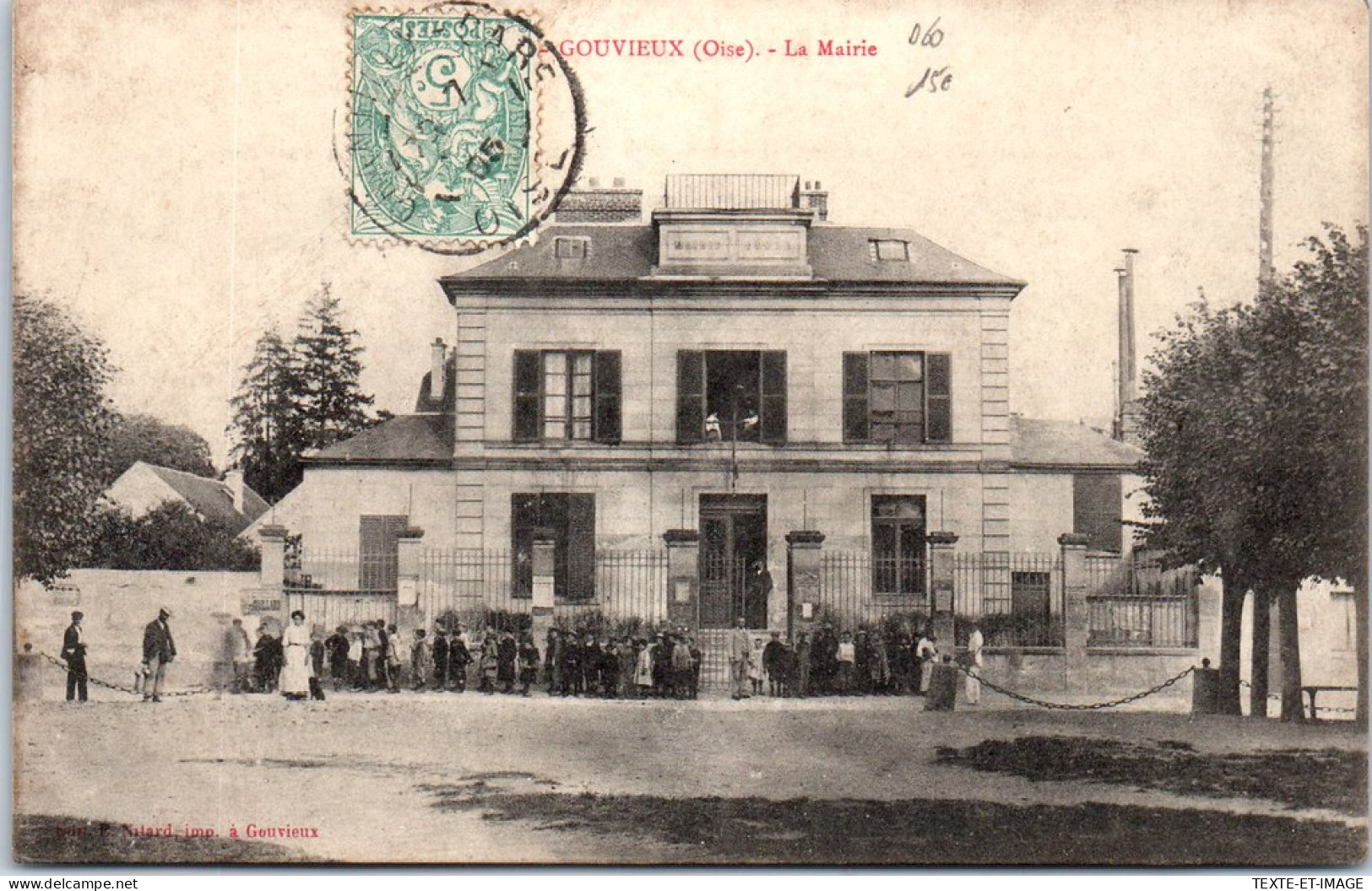 60 GOUVIEUX - La Mairie. - Gouvieux