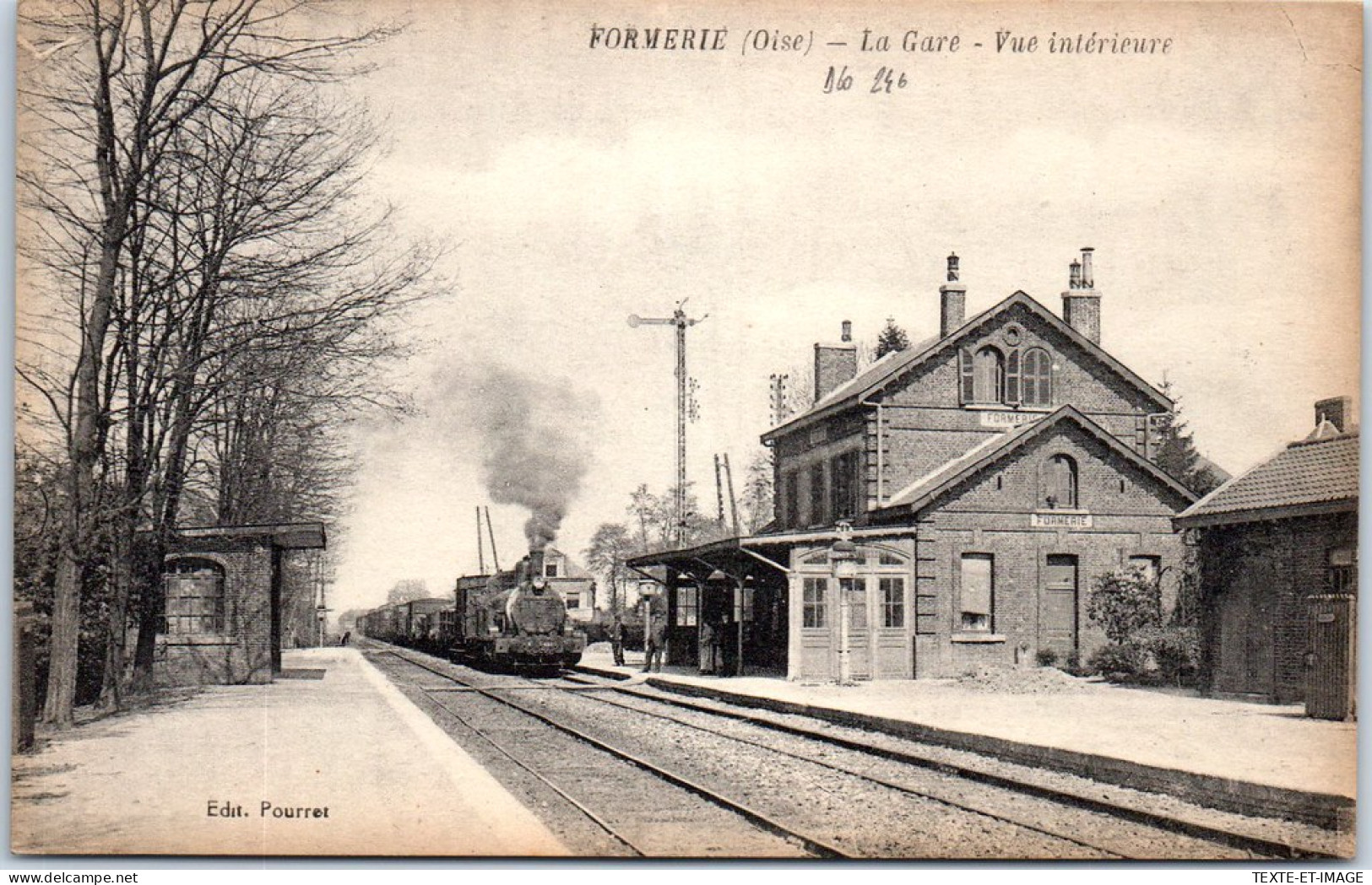 60 FORMERIE - La Gare - Vue Interieure (train) - Formerie
