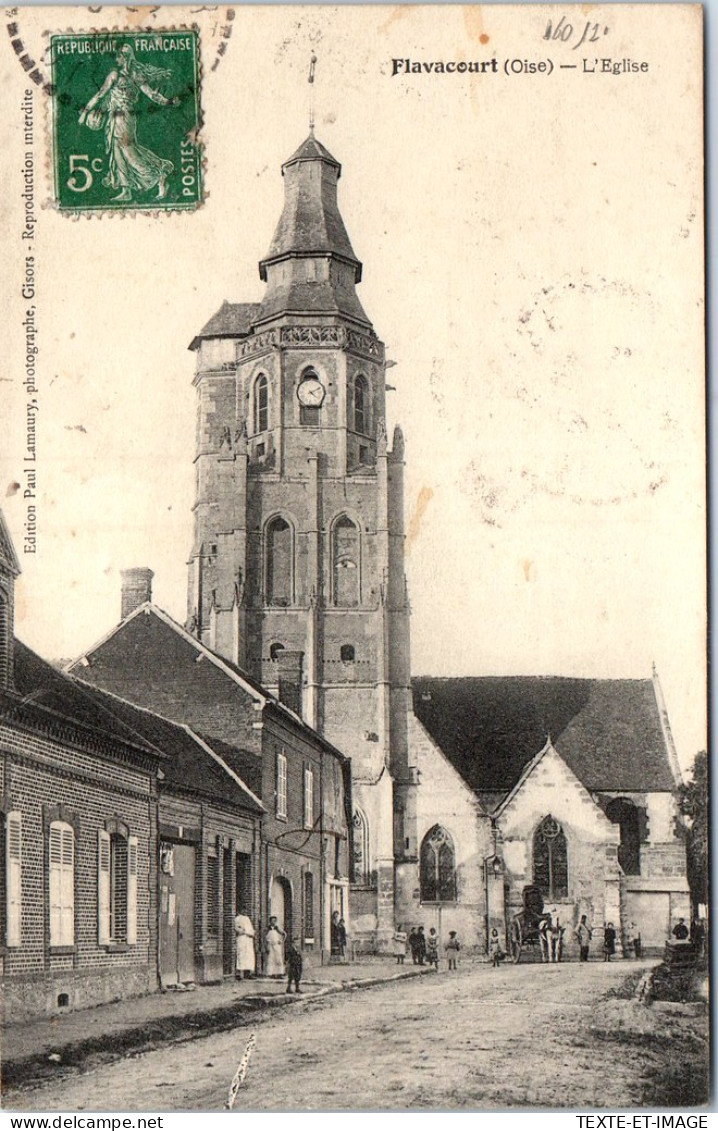 60 FLAVACOURT - L'eglise. - Other & Unclassified