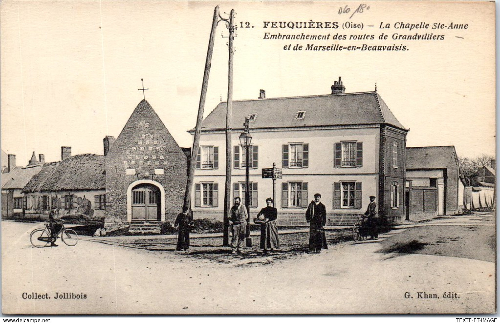 60 FEUQUIERES - La Chapelle Ste Anne Route De Grandvilliers  - Otros & Sin Clasificación