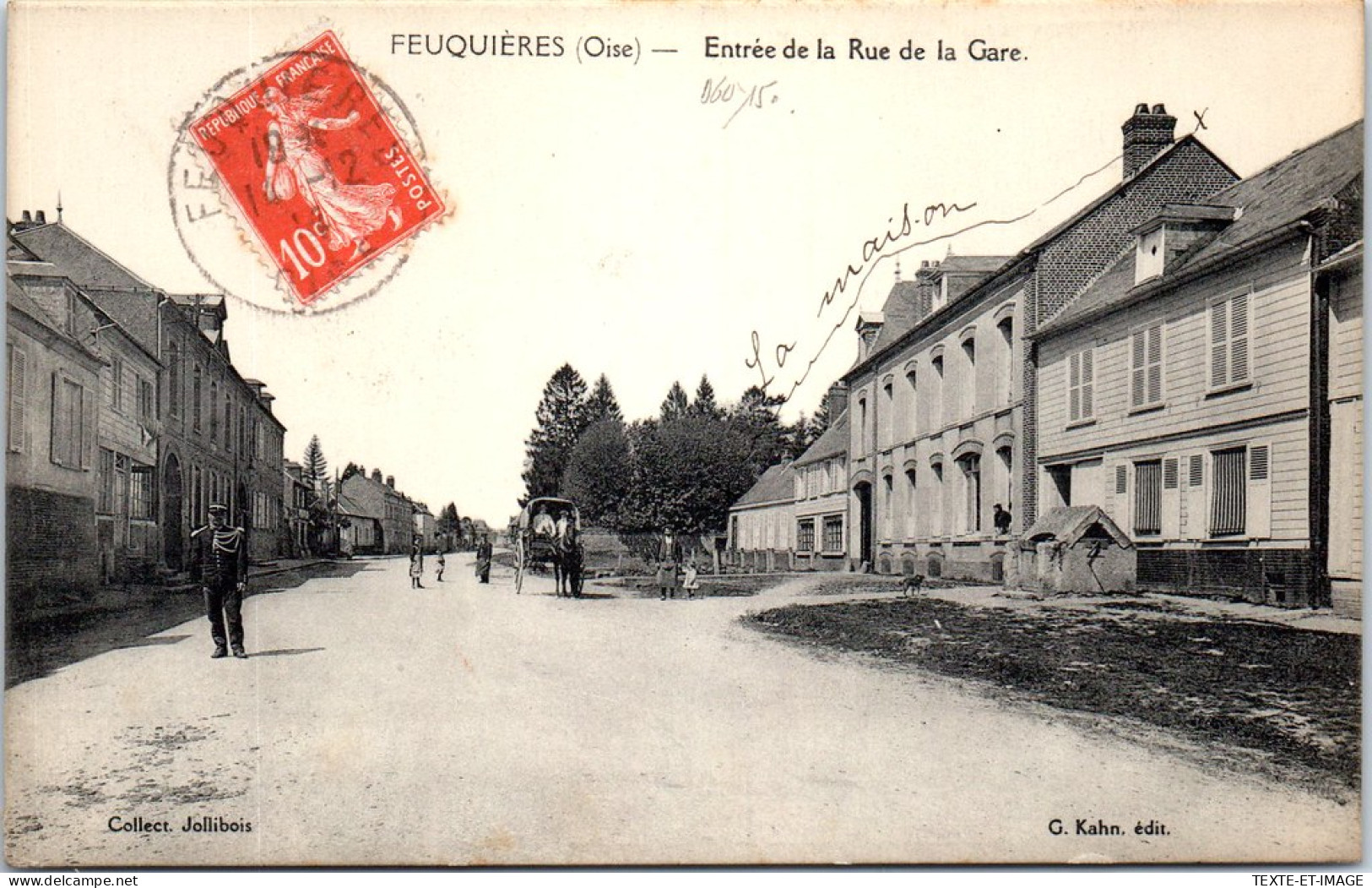 60 FEUQUIERES - Entree De La Rue De La Gare -  - Sonstige & Ohne Zuordnung