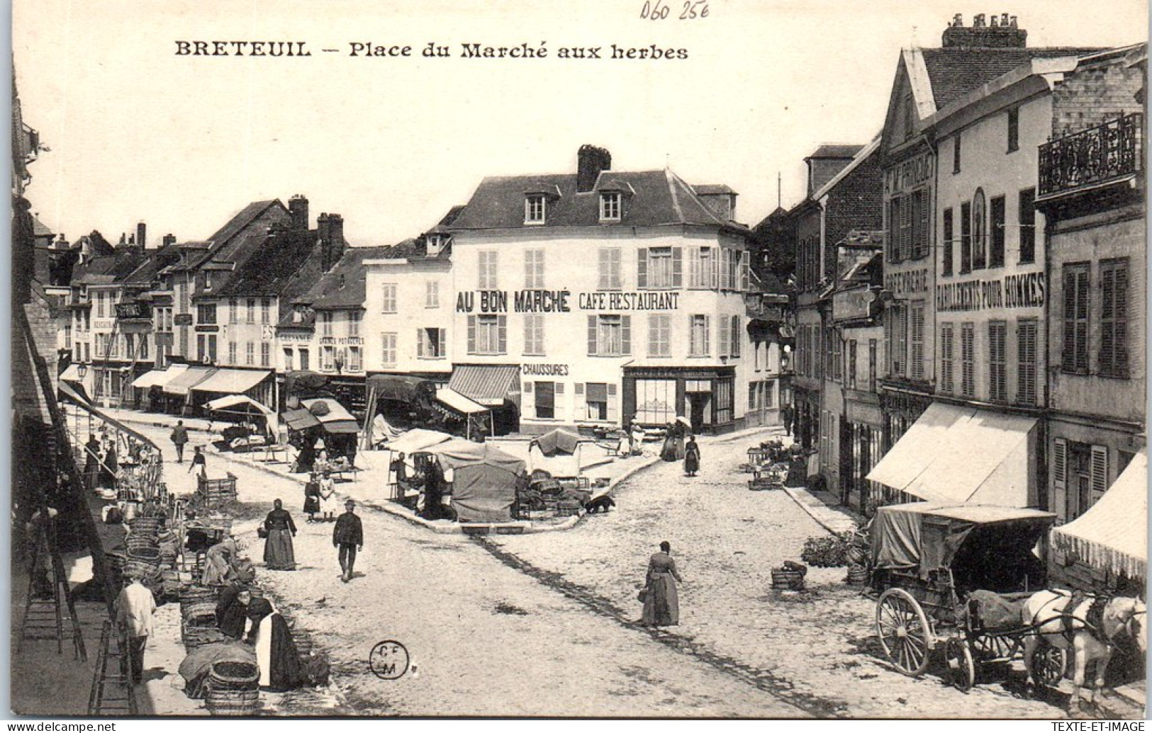 60 BRETEUIL - Place Du Marche Aux Herbes. - Breteuil