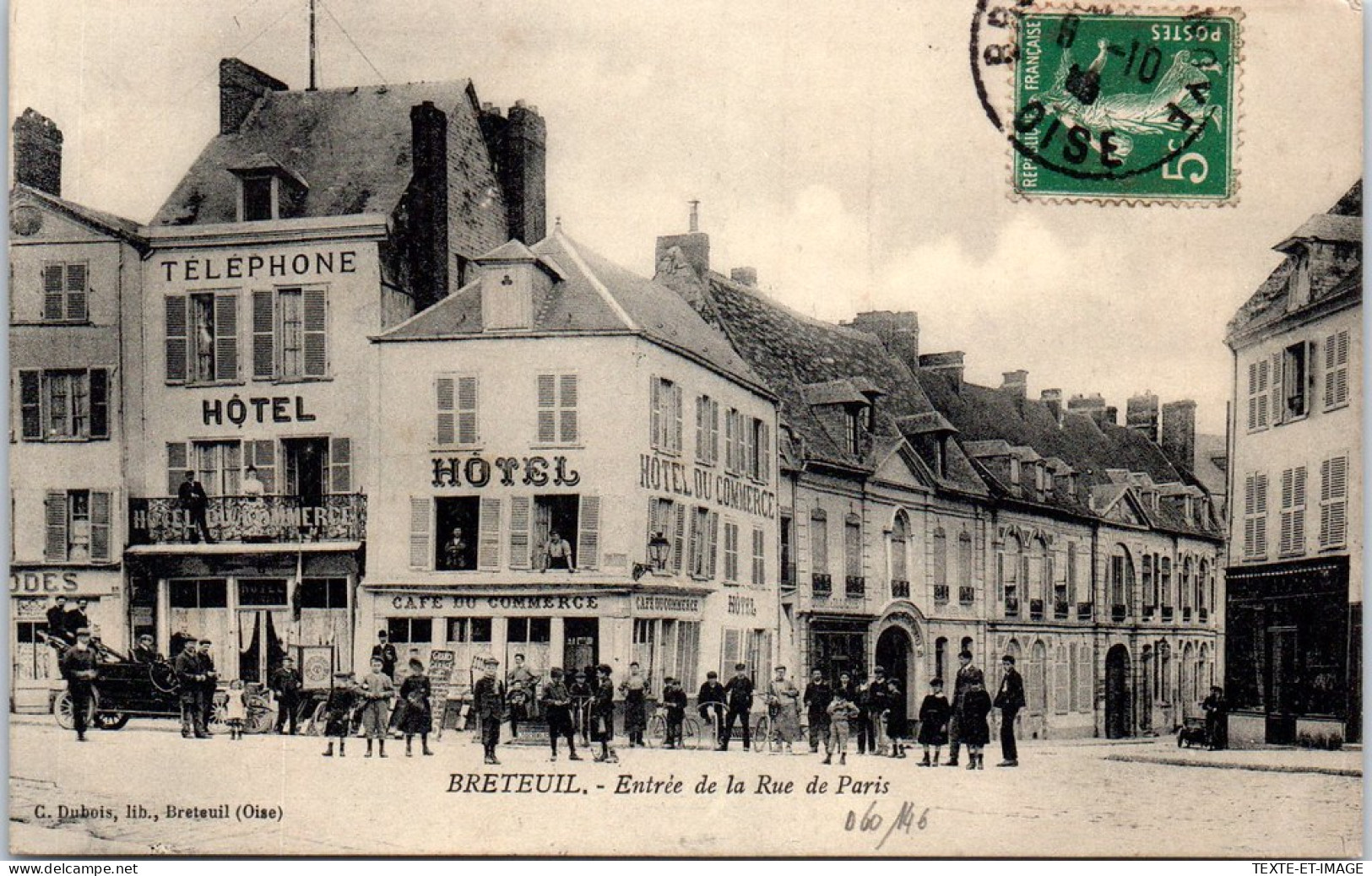 60 BRETEUIL - Entree De La Rue De Paris. - Breteuil