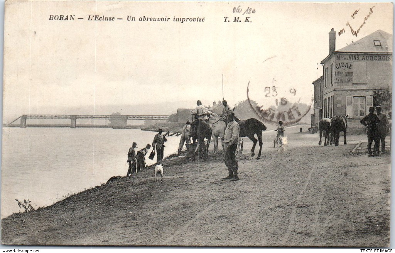 60 BORAN - L'ecluse - Un Abreuvoir Improvise  - Boran-sur-Oise