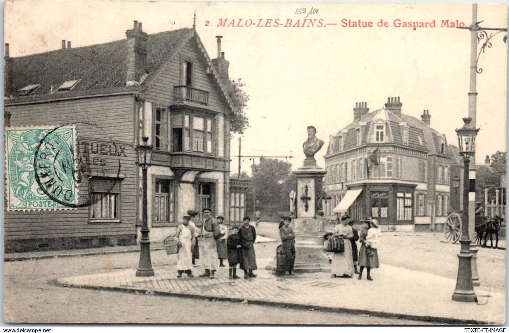 59 MALO LES BAINS - Statue De Gaspard Malo  - Malo Les Bains