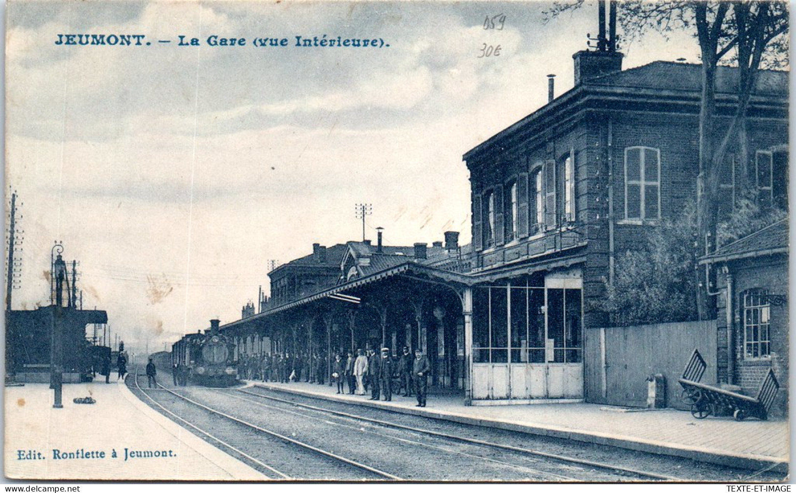 59 JEUMONT - La Gare, Vue Interieure. - Jeumont
