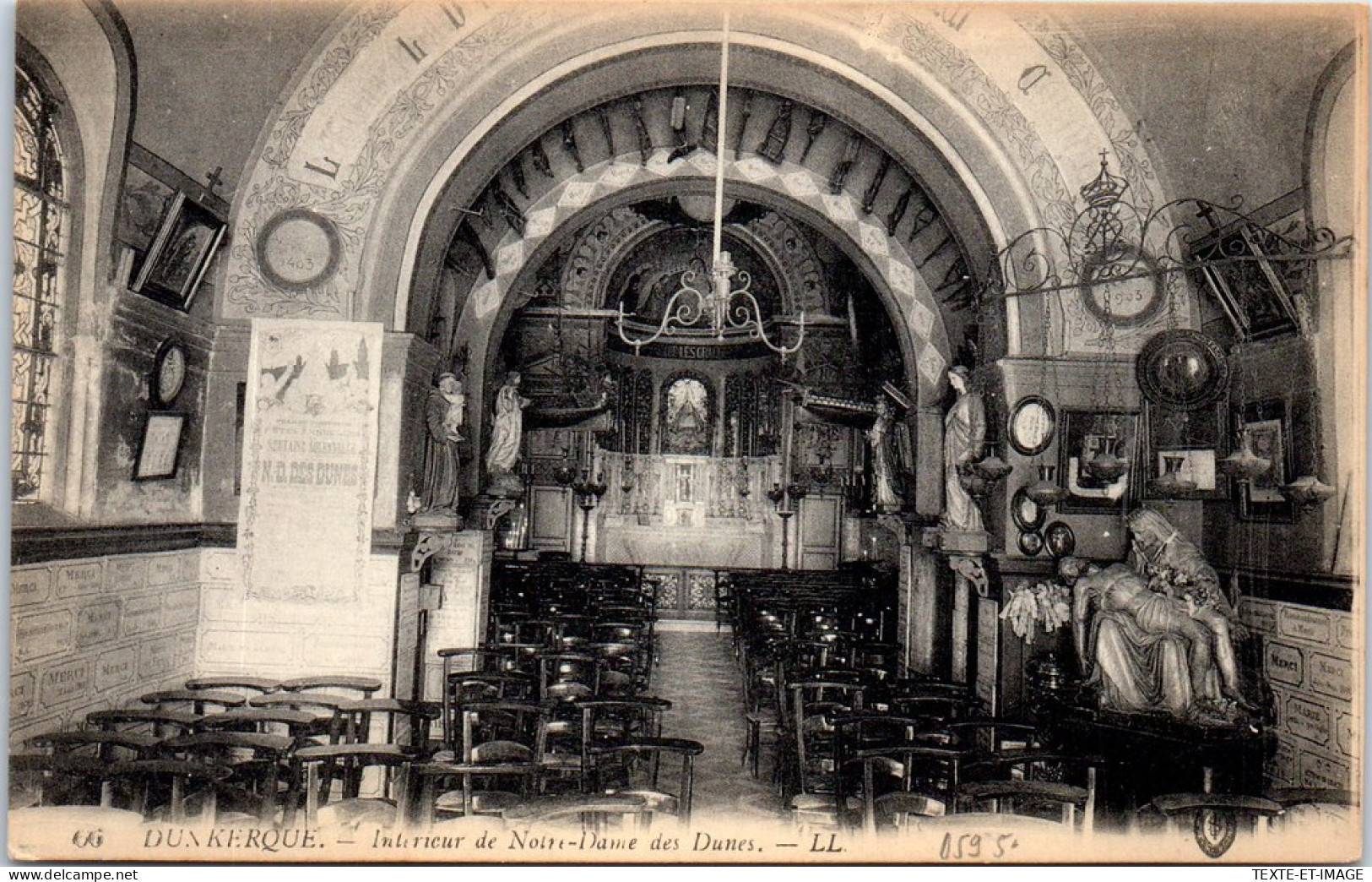 59 DUNKERQUE - Interieur De Notre Dame Des Dunes -  - Dunkerque