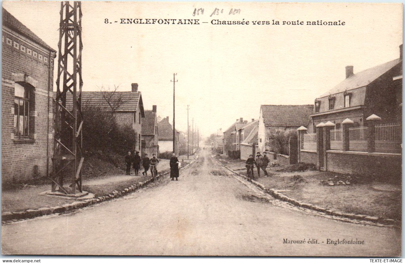 59 ENGLEFONTAINE - Chaussee Vers La Route Nationale. - Altri & Non Classificati