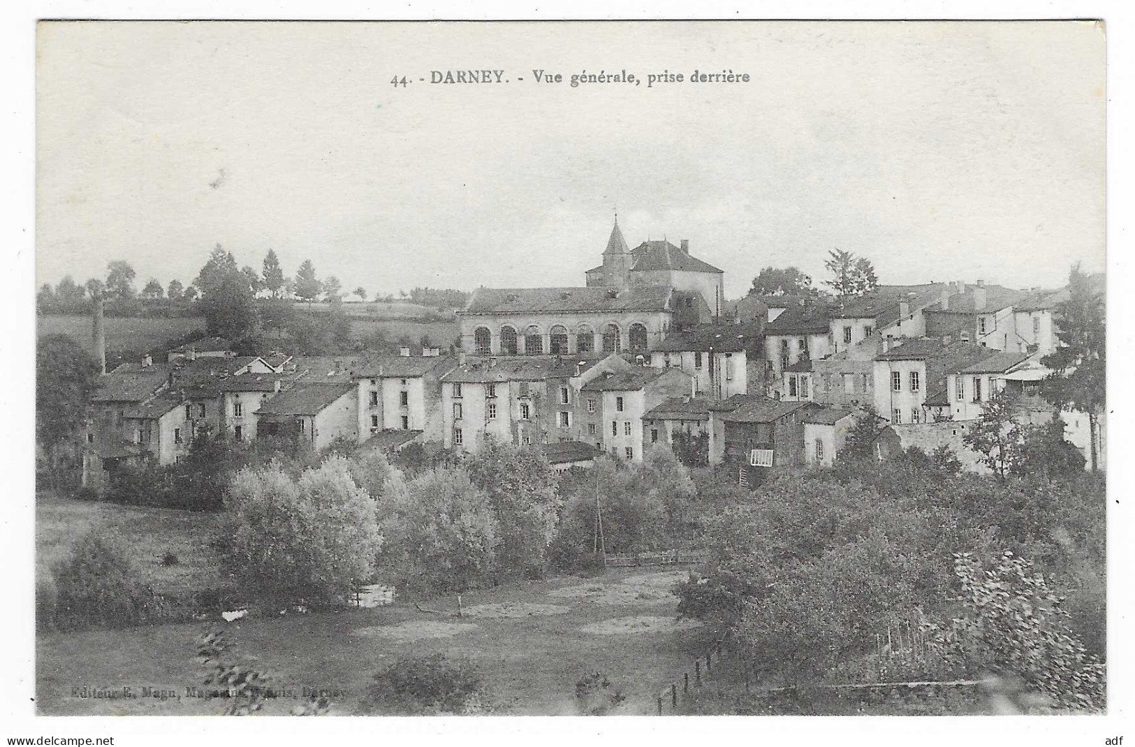 CPA DARNEY, VUE GENERALE, PRISE DERRIERE, VOSGES 88 - Darney