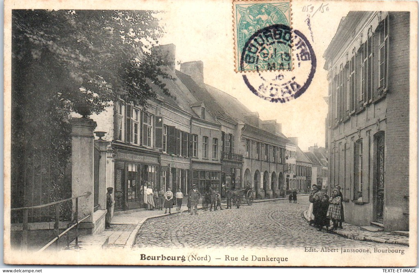59 BOURBOURG - Rue De Dunkerque.  - Autres & Non Classés