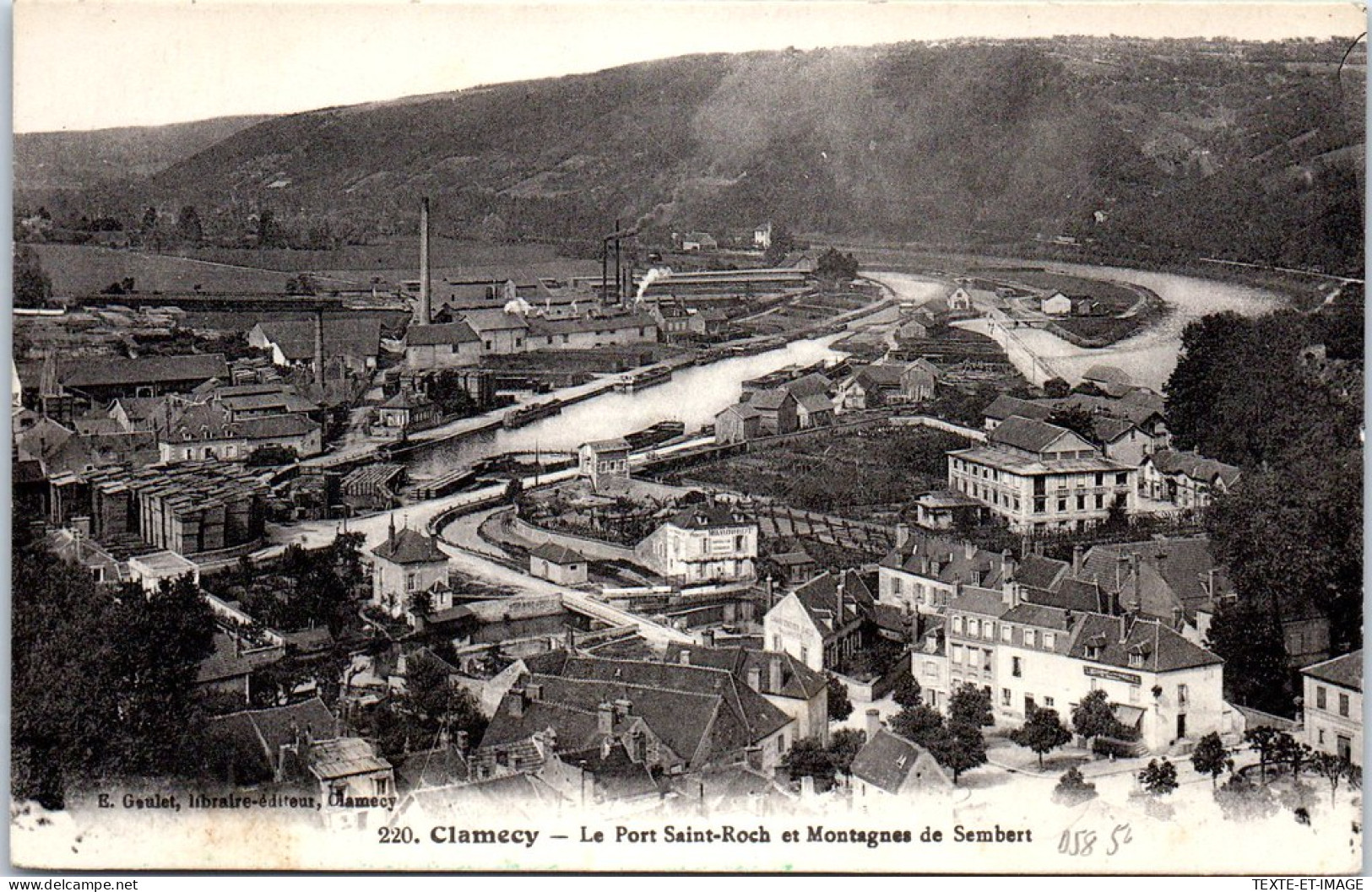 58 CLAMECY - Le Port Saint Roch Et Montagnes De Sembert  - Clamecy