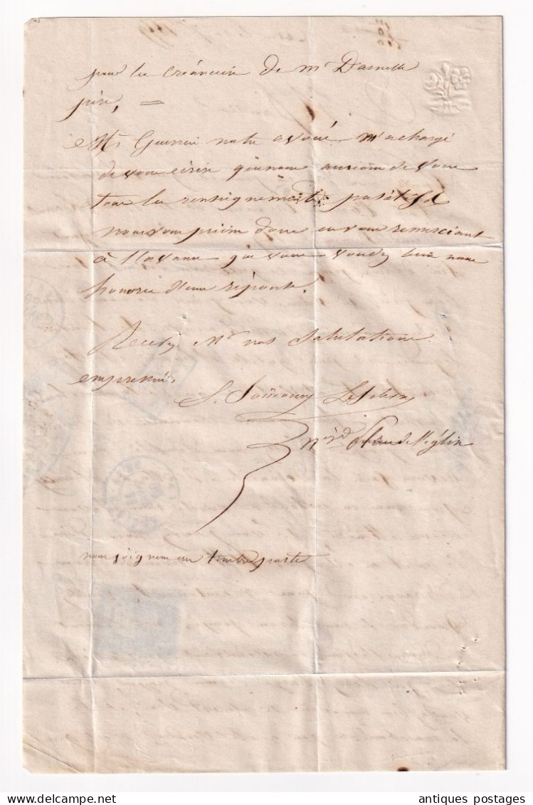 Lettre 1859 Arcis sur Aube pour Plancy l'Abbaye Napoléon III 20 centimes Non Dentelé 4 belles marges