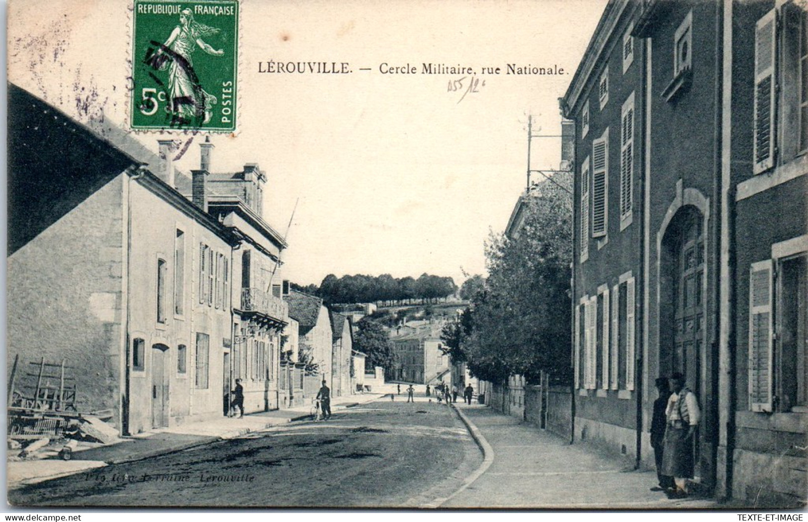 55 LEROUVILLE - Cercle Militaire Rue Nationale -  - Lerouville