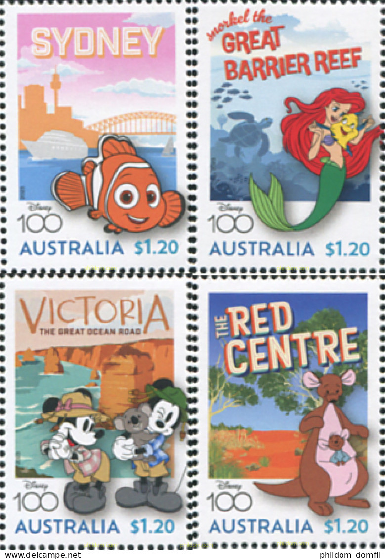 730758 MNH AUSTRALIA 2023 CENTENARIO DE DISNEY - Unused Stamps