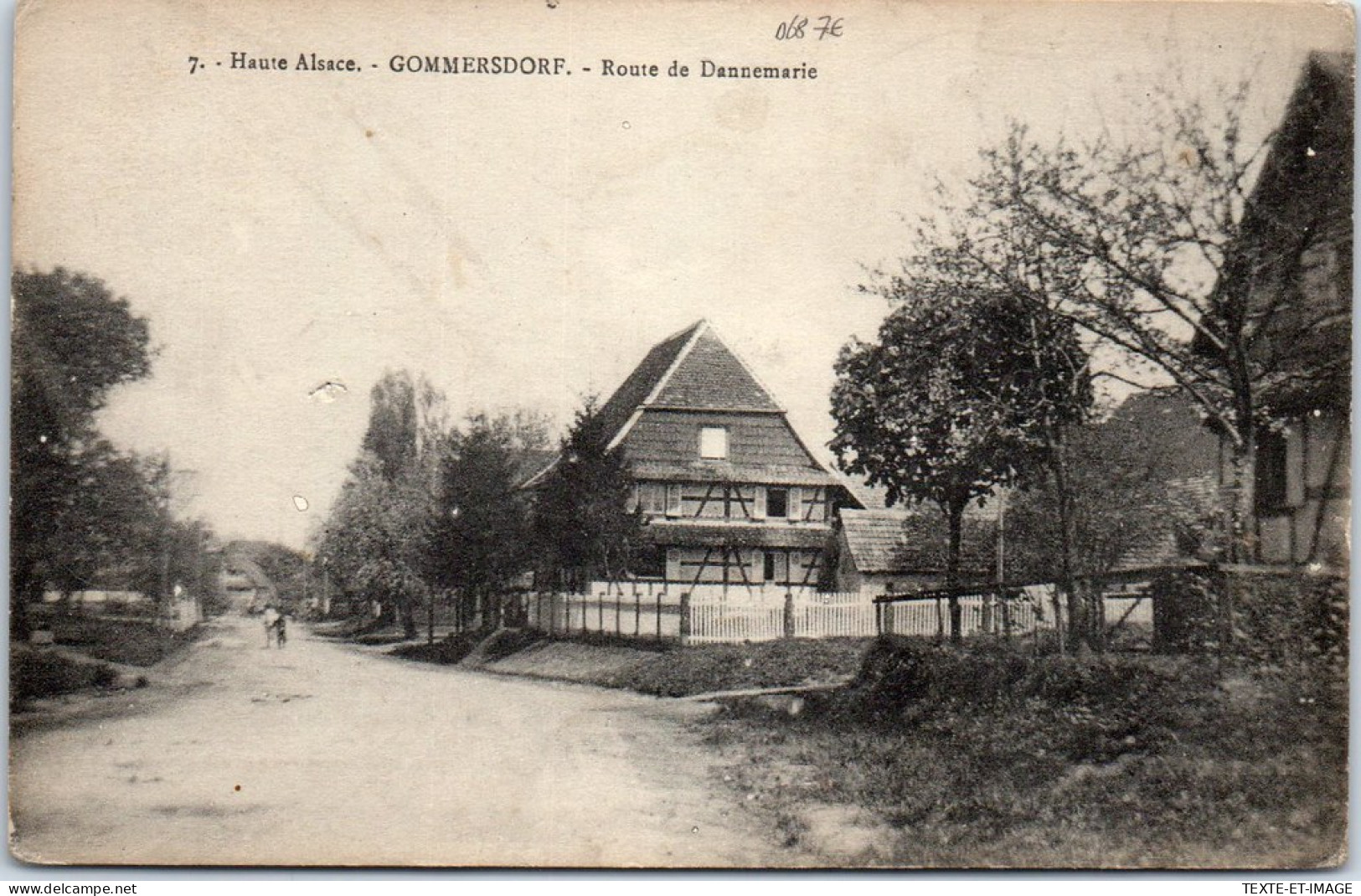 68 GOMMERSDORF - La Route De Dannemarie. - Other & Unclassified