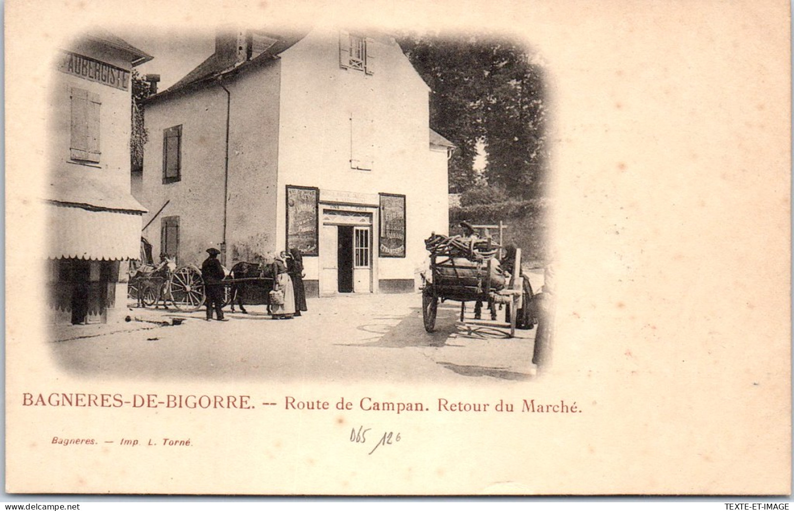 65 BAGNERES DE BIGORRE - Route De Campan, Retour De Marche  - Bagneres De Bigorre