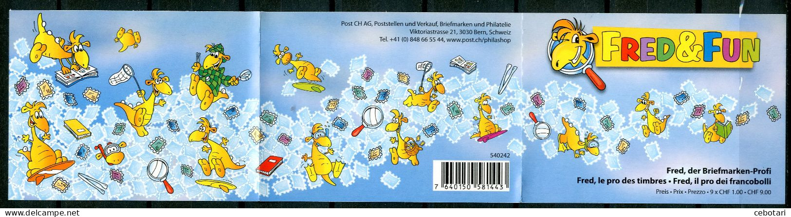 SVIZZERA / HELVETIA 2014** - Fred & Fun - Stamp Booklets - Carnets