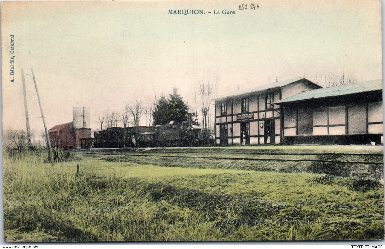 62 MARQUION - La Gare. - Other & Unclassified