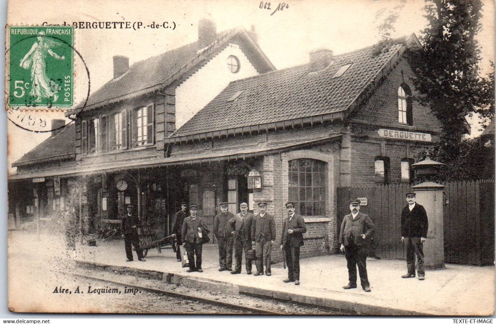 62 BERGUETTE - La Gare - Autres & Non Classés