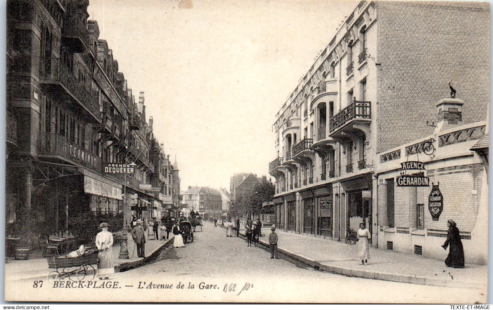 62 BERCK PLAGE - Vue De L'avenue De La Gare -  - Berck