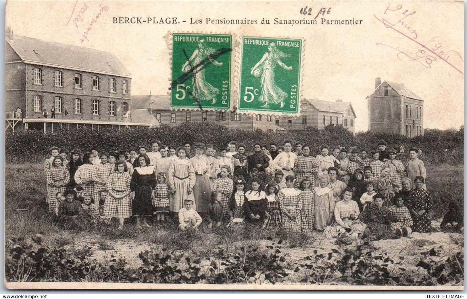 62 BERCK PLAGE - Les Pensionnaires Du Sanatorium Parmentier. - Berck