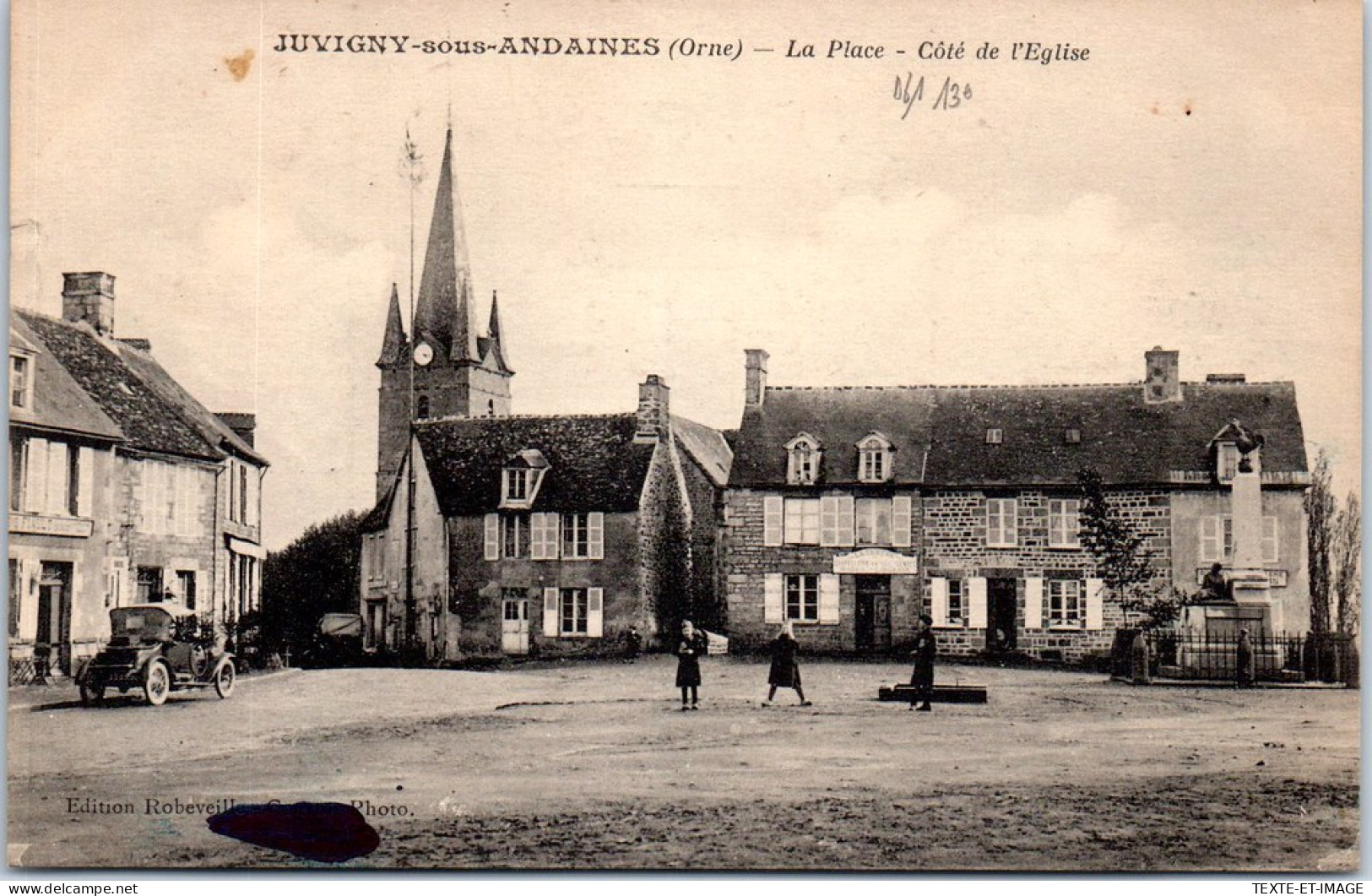 61 JUVIGNY SOUS ANDAINE - La Place Cote De L'eglise -  - Altri & Non Classificati