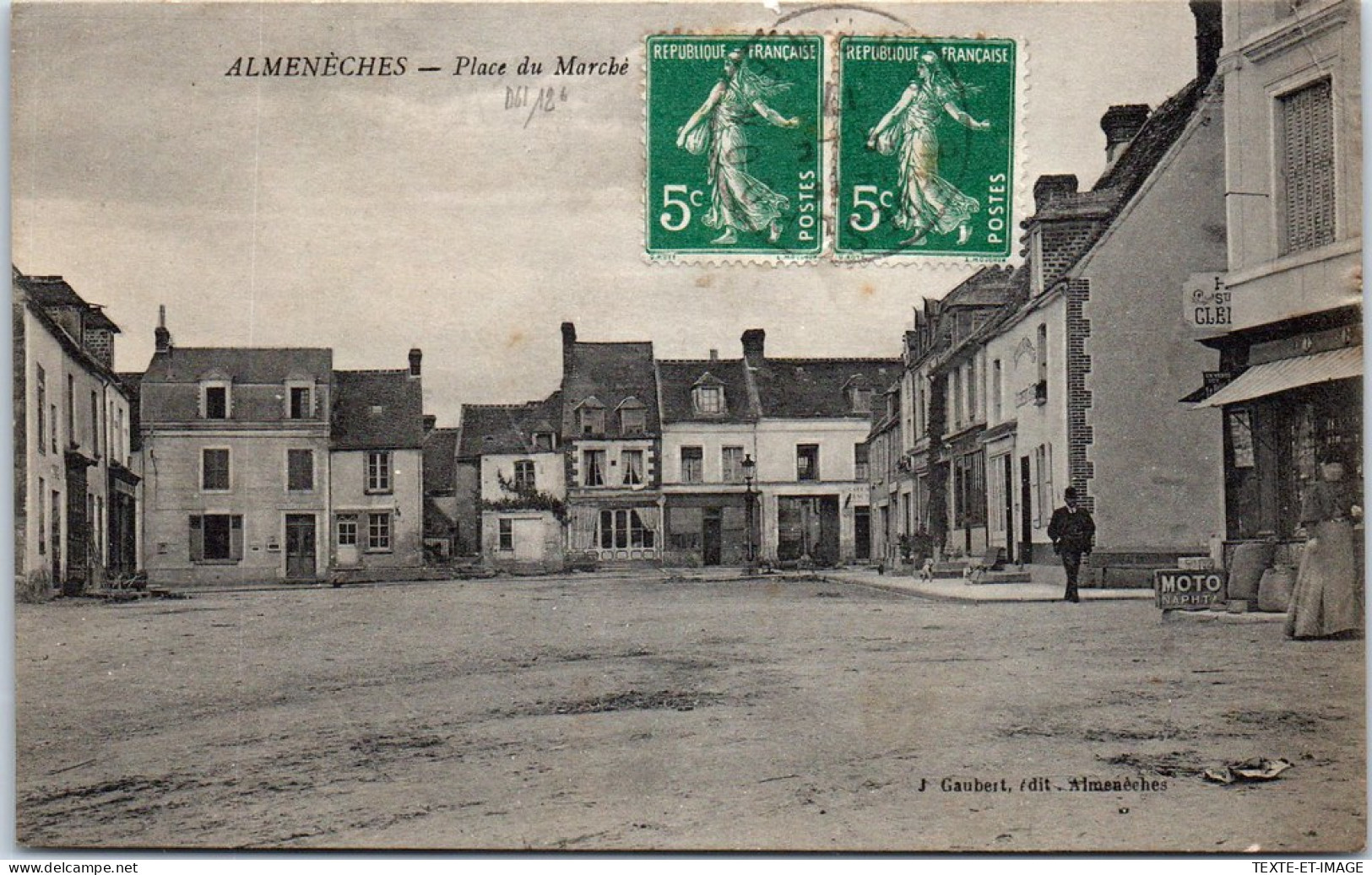 61 ALMENECHES - La Place Du Marche  - Other & Unclassified