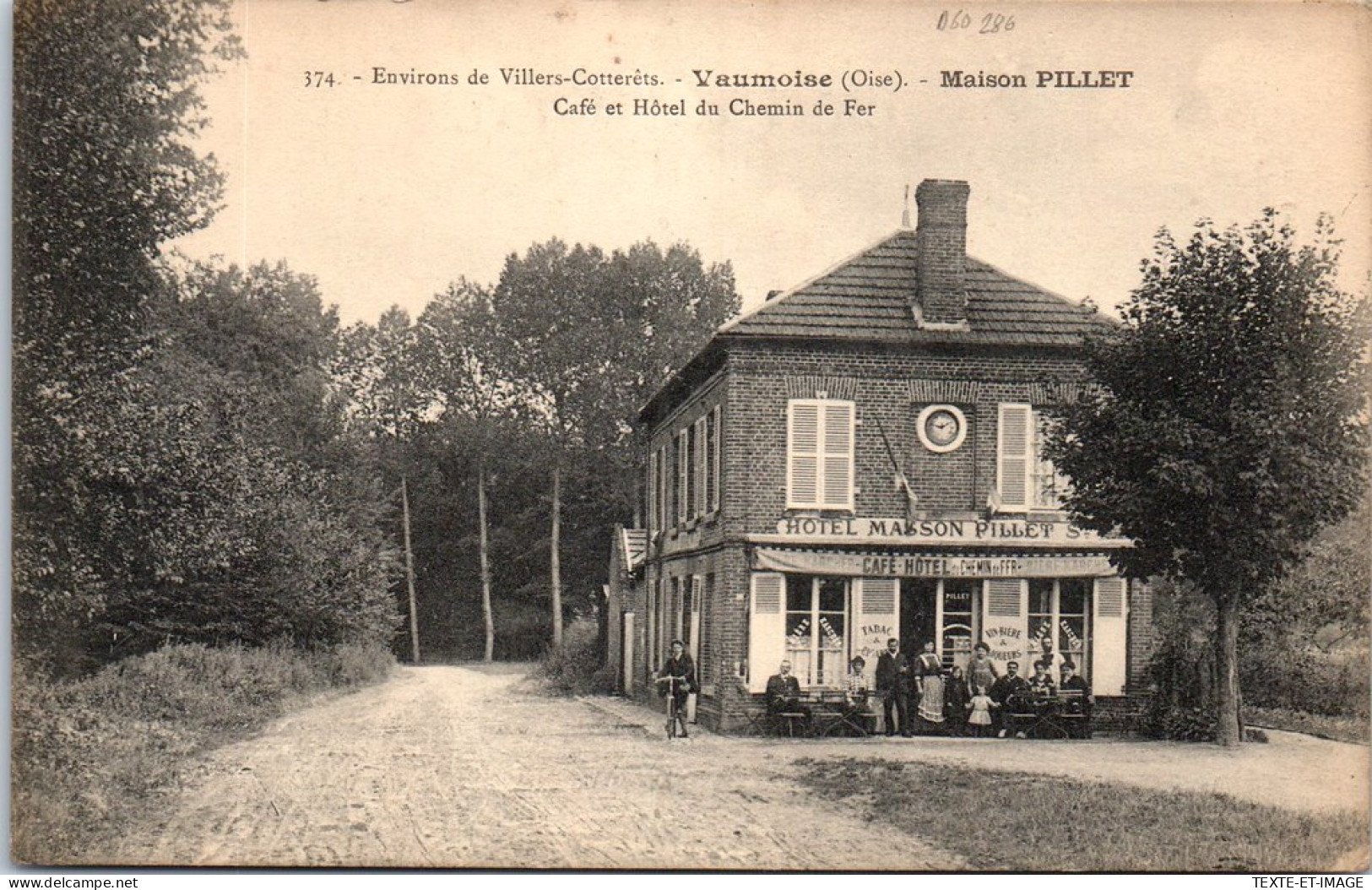 60 VAUMOISE - Cafe Et Hotel Du Chamin De Fer, Ets PILLET  - Vaumoise