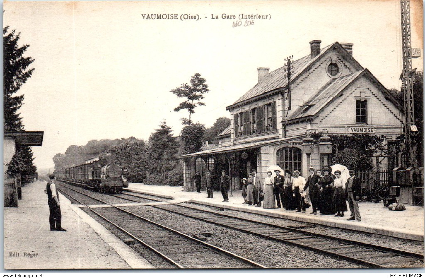 60 VAUMOISE - Vue De L'interieur De La Gare. - Vaumoise
