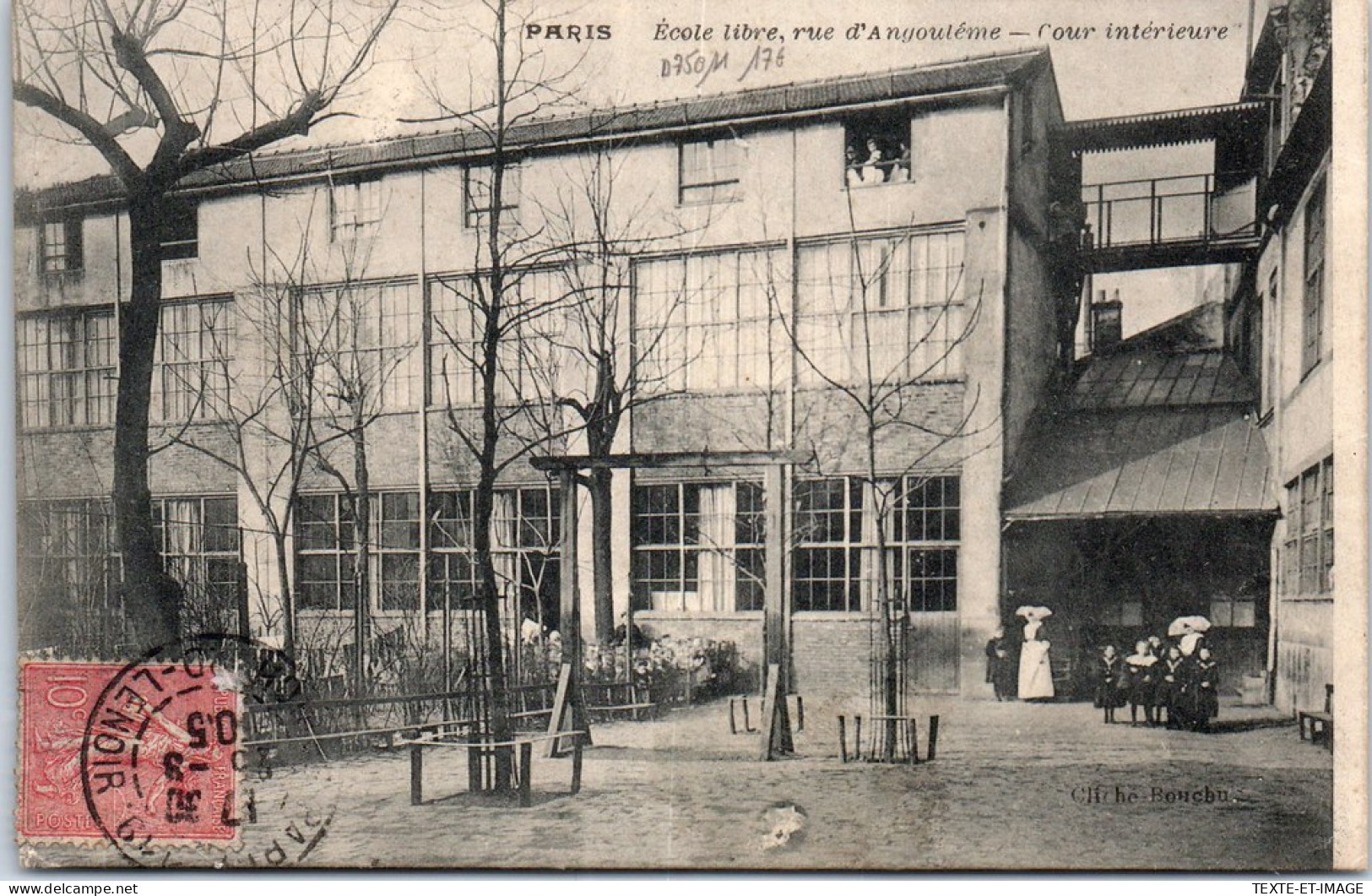 75011 PARIS - Ecole Libre Rue D'angouleme, Cour Interieure - Distretto: 11