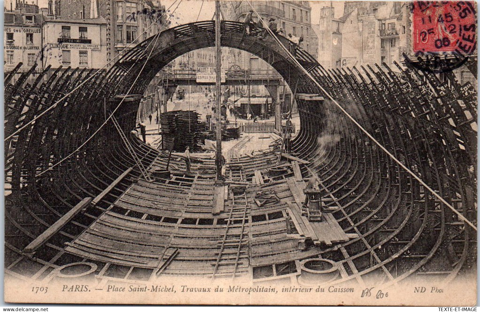 75 PARIS - Place Saint Michel, Interieur Du Caisson Du Metro. - Otros & Sin Clasificación