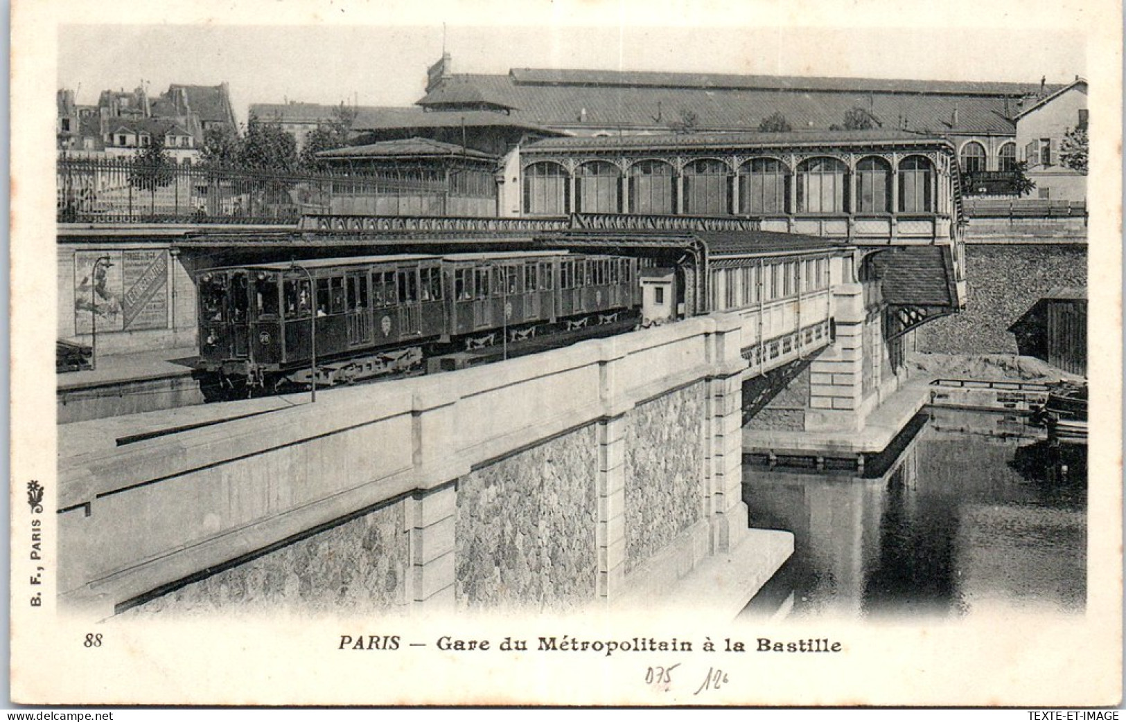 75 PARIS - Gare Du Metropolitain A La Bastille -  - Autres & Non Classés
