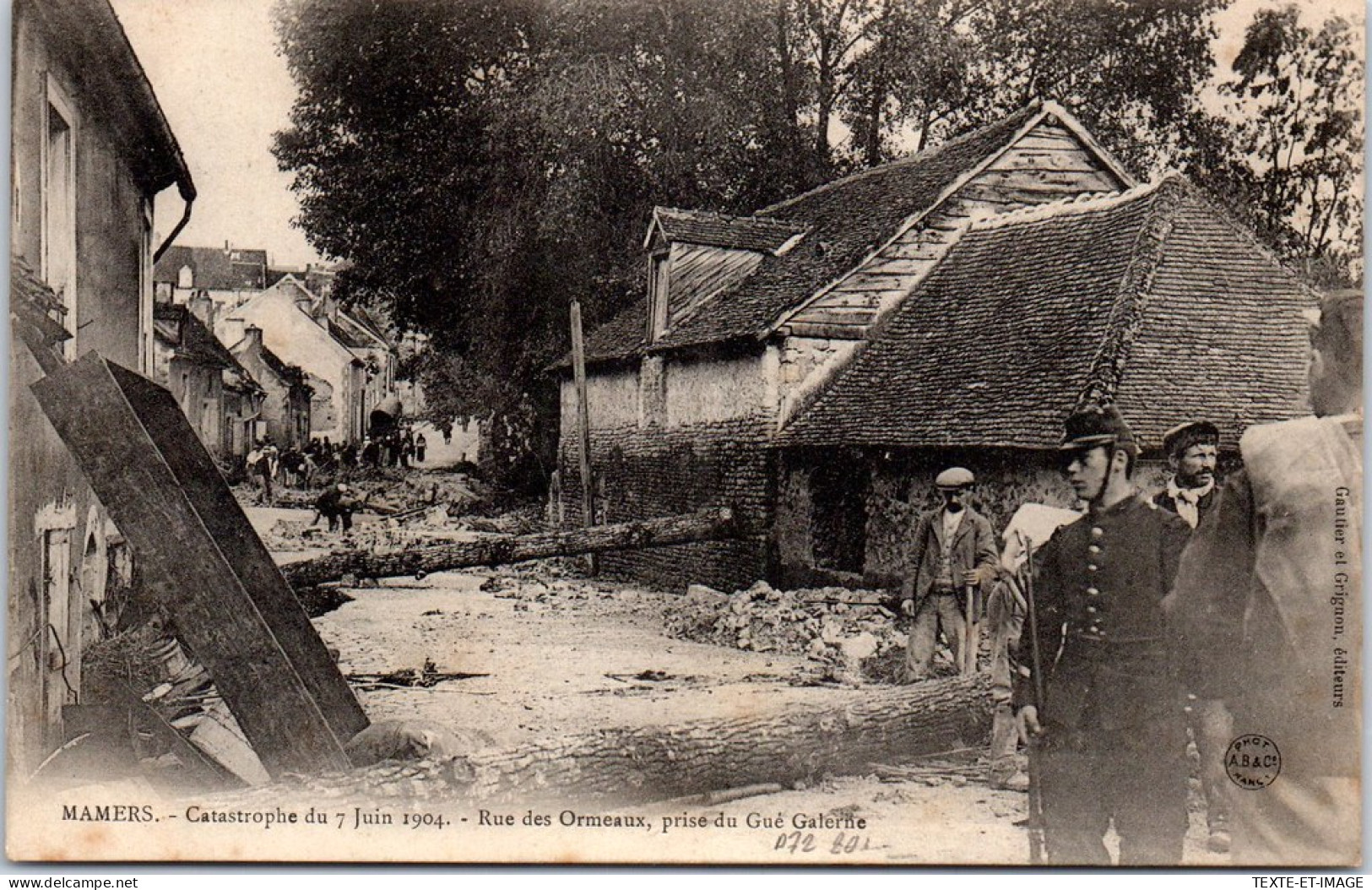 72 MAMERS - Catastrophe De 1904 - Rue Des Ormeaux  - Mamers