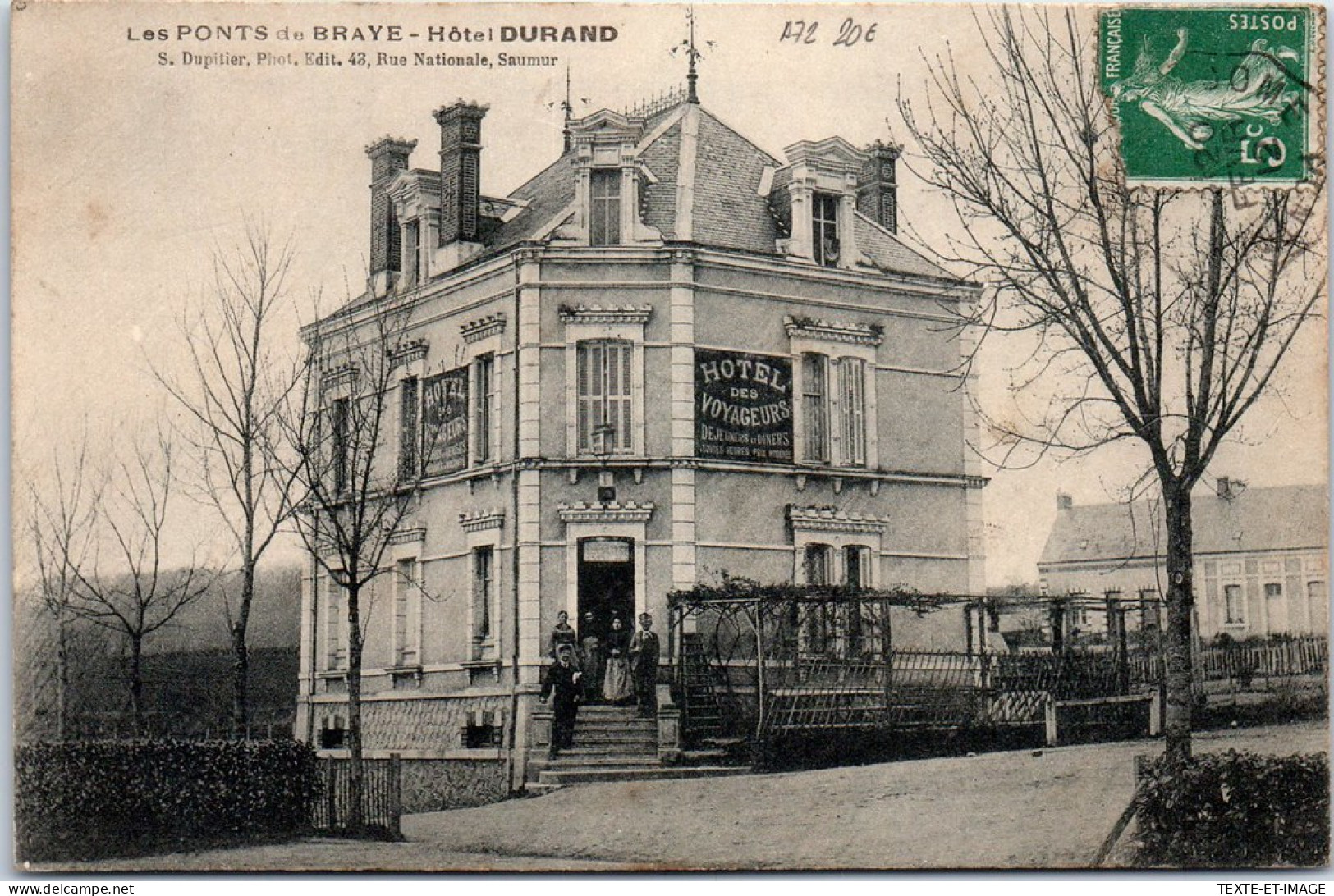 72 LES PONTS DU BRAYE - Vue De L'hotel DURAND -  - Autres & Non Classés