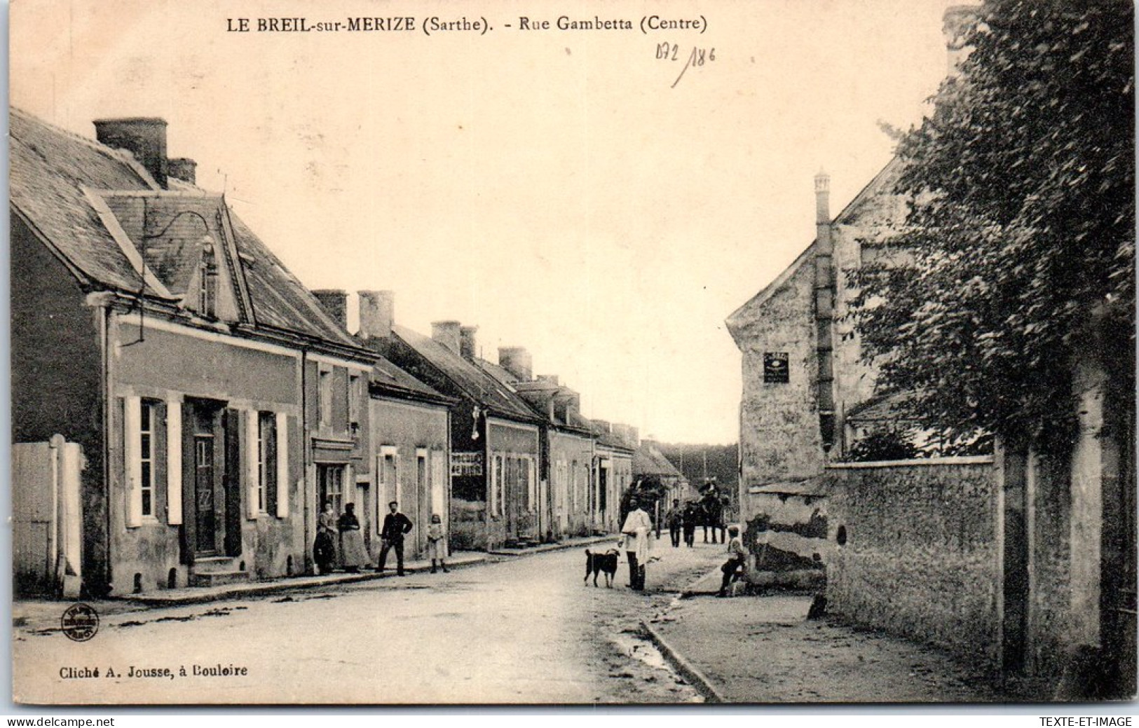 72 LA BREIL SUR MERIZE - Le Centre De La Rue Gambetta  - Sonstige & Ohne Zuordnung