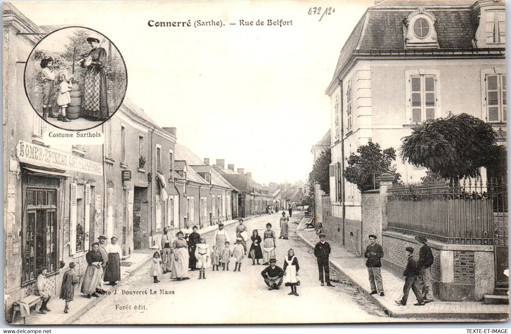 72 CONNERRE - La Rue De Belfort -  - Connerre
