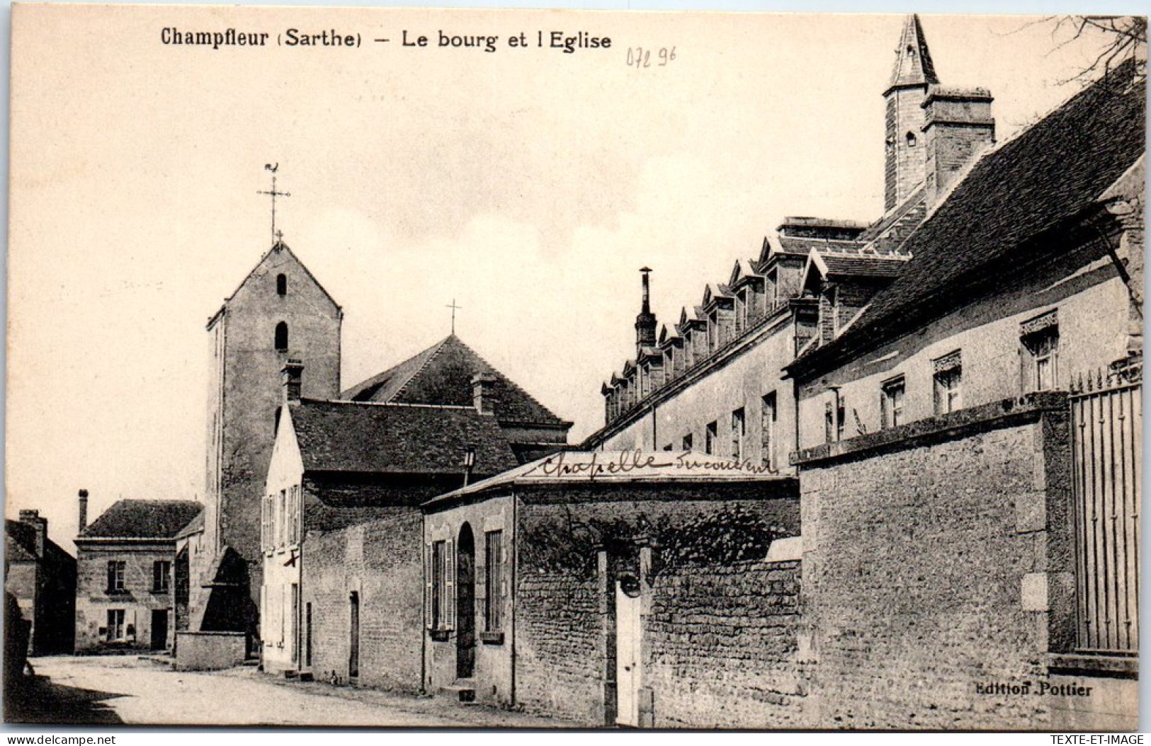 72 CHAMPFLEUR - Le Bourg Et L'eglise -  - Sonstige & Ohne Zuordnung