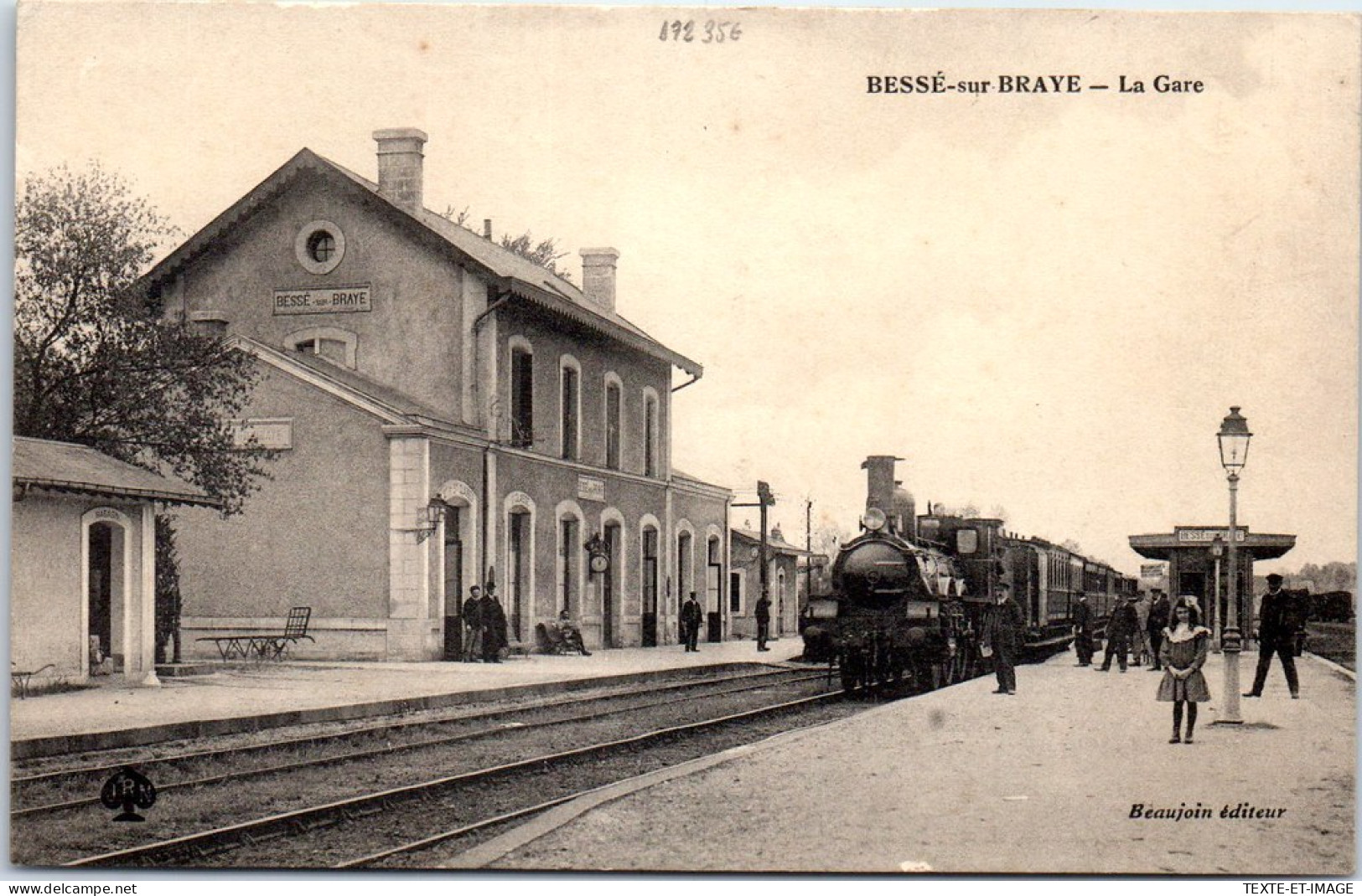 72 BESSE SUR BRAYE - Arrivee D'un Train En Gare. - Other & Unclassified