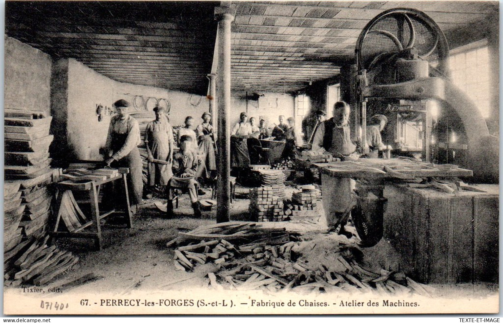71 PERRECY LES FORGES - Fabrique De Chaises - Atelier Des Machines -  - Autres & Non Classés