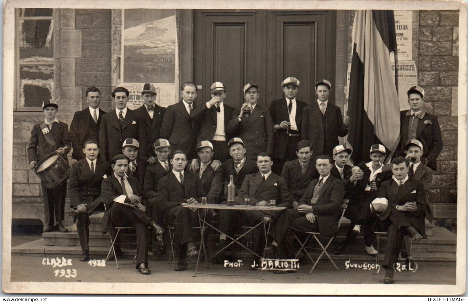 71 GUEUGNON - CARTE PHOTO - Les Conscrits De La Classe 1933 - Otros & Sin Clasificación