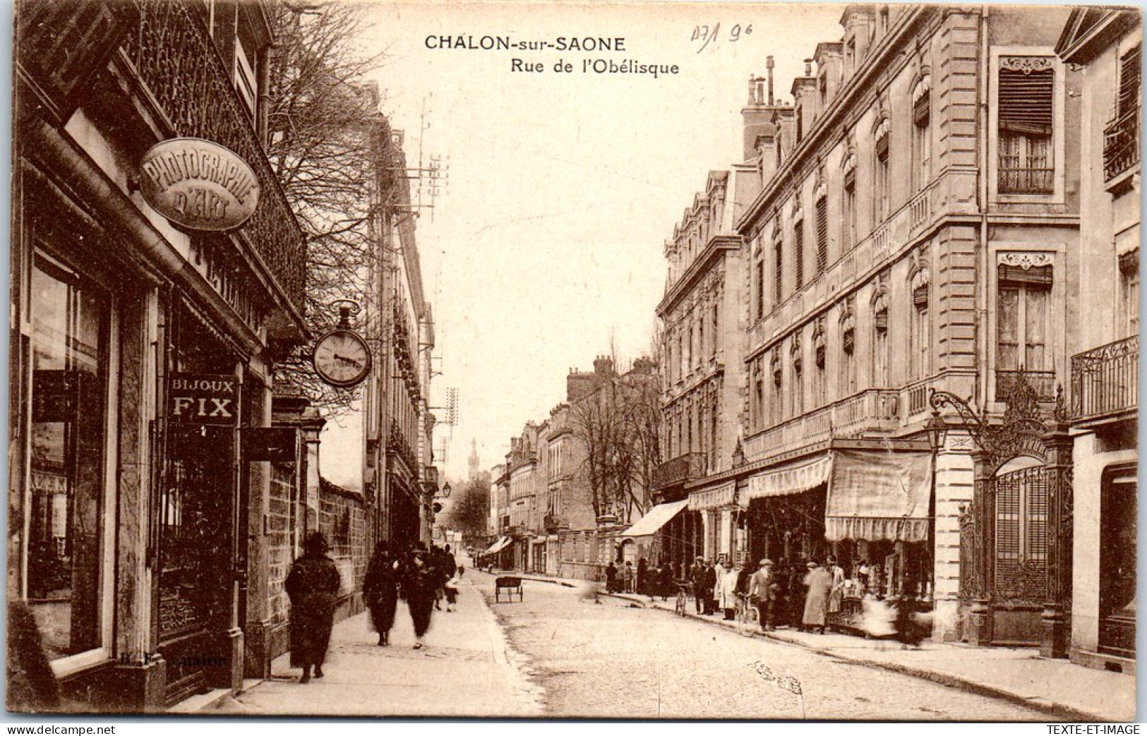 71 CHALON SUR SAONE - La Rue De L'obelisque -  - Chalon Sur Saone