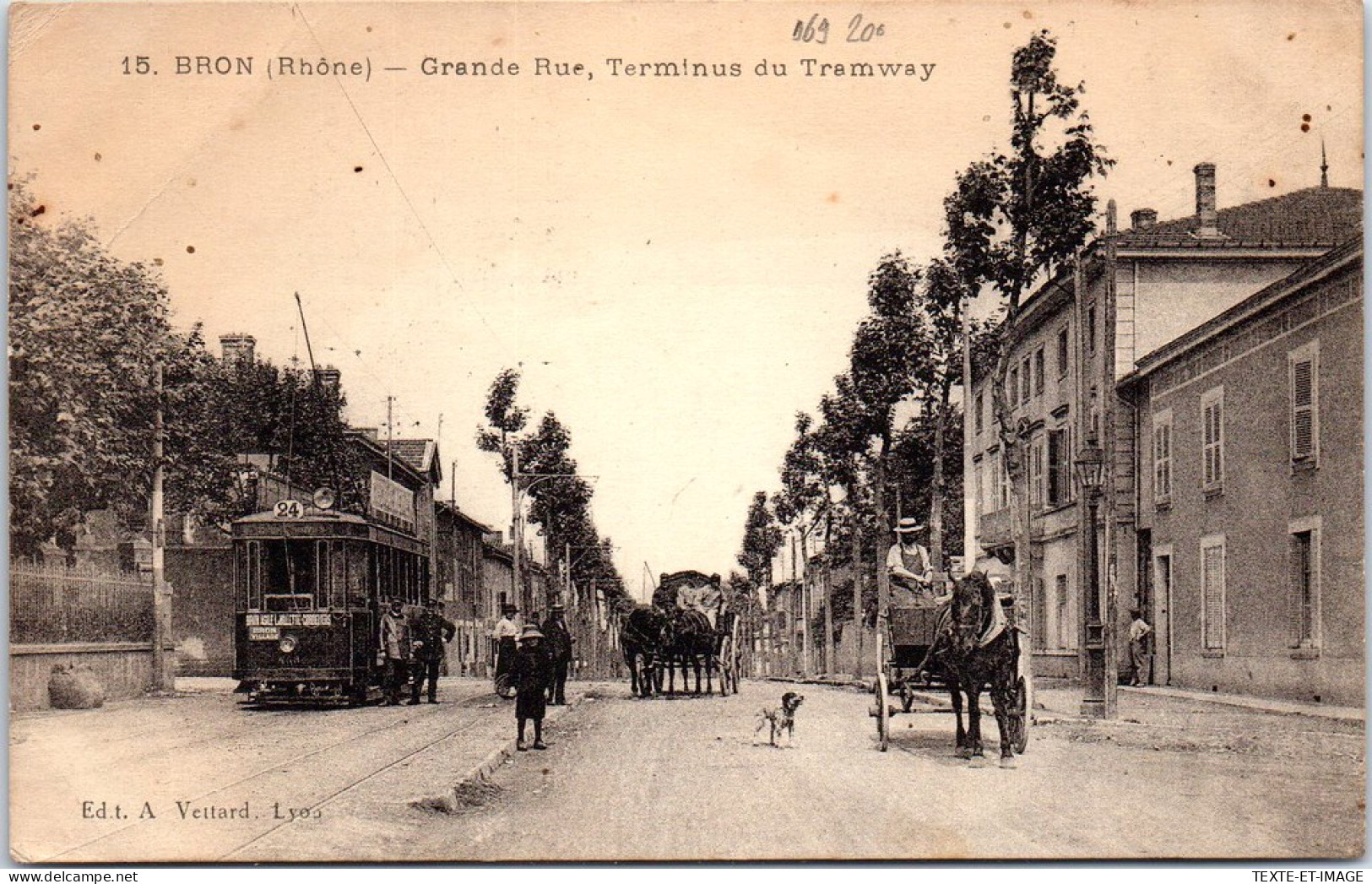 69 BRON - La Grande Rue, Terminus Du Tramway. - Bron