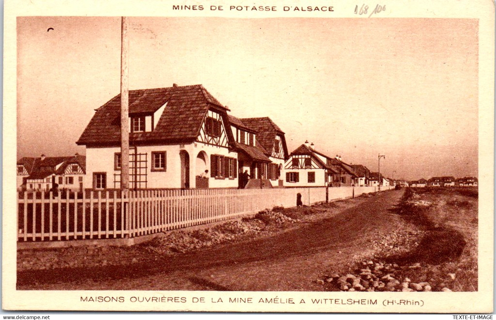 68 WITTELSHEIM - Maisons Ouvrieres De La Mine Amelie. - Sonstige & Ohne Zuordnung