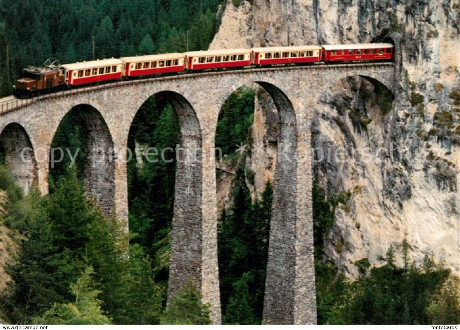 13168857 Rhaetische Bahn Salonzug Landwasser-Viadukt Filisur  Rhaetische Bahn - Otros & Sin Clasificación