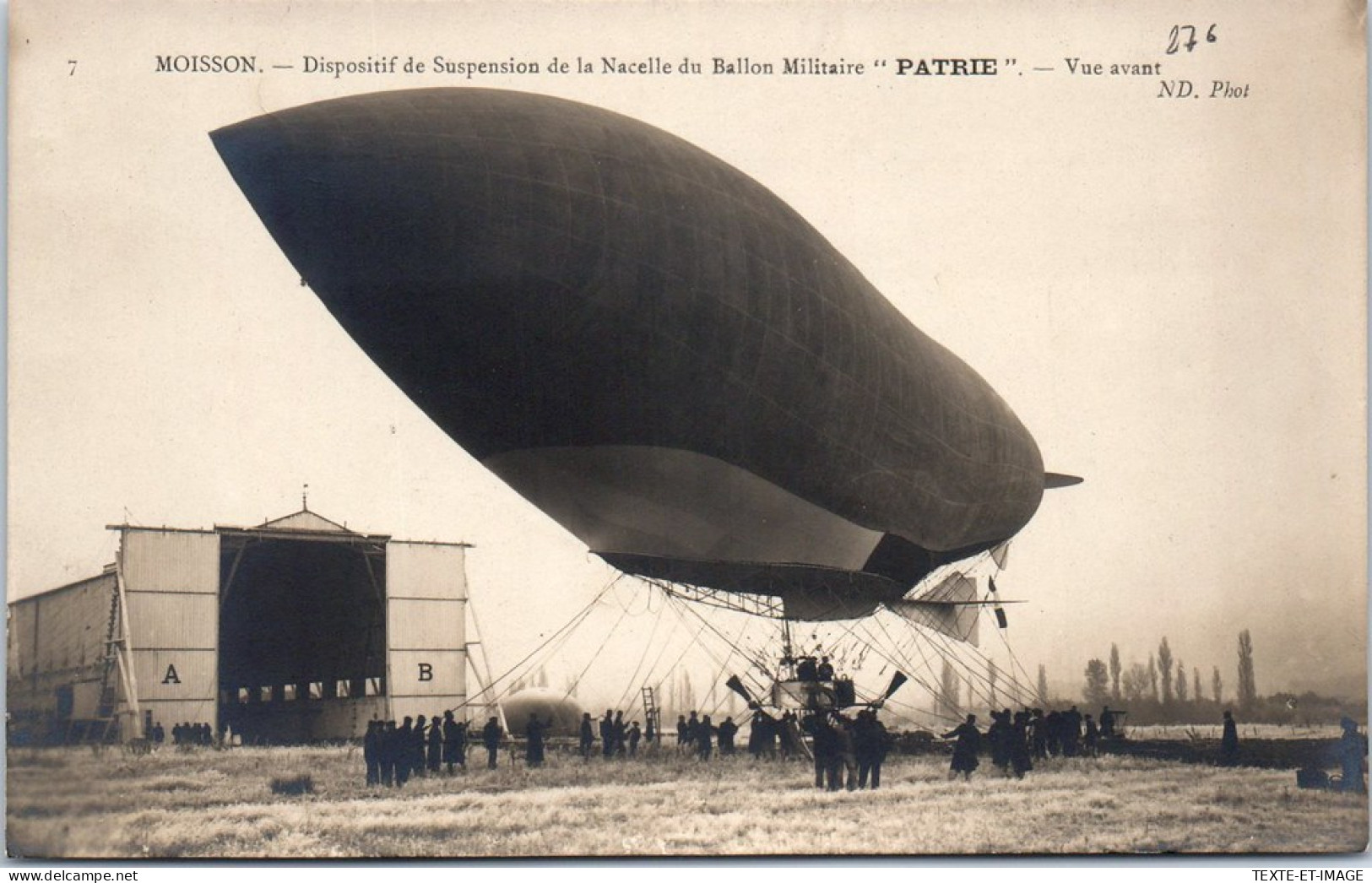 77 MOISSON - Le Ballon Militaire PATRIE  - Autres & Non Classés
