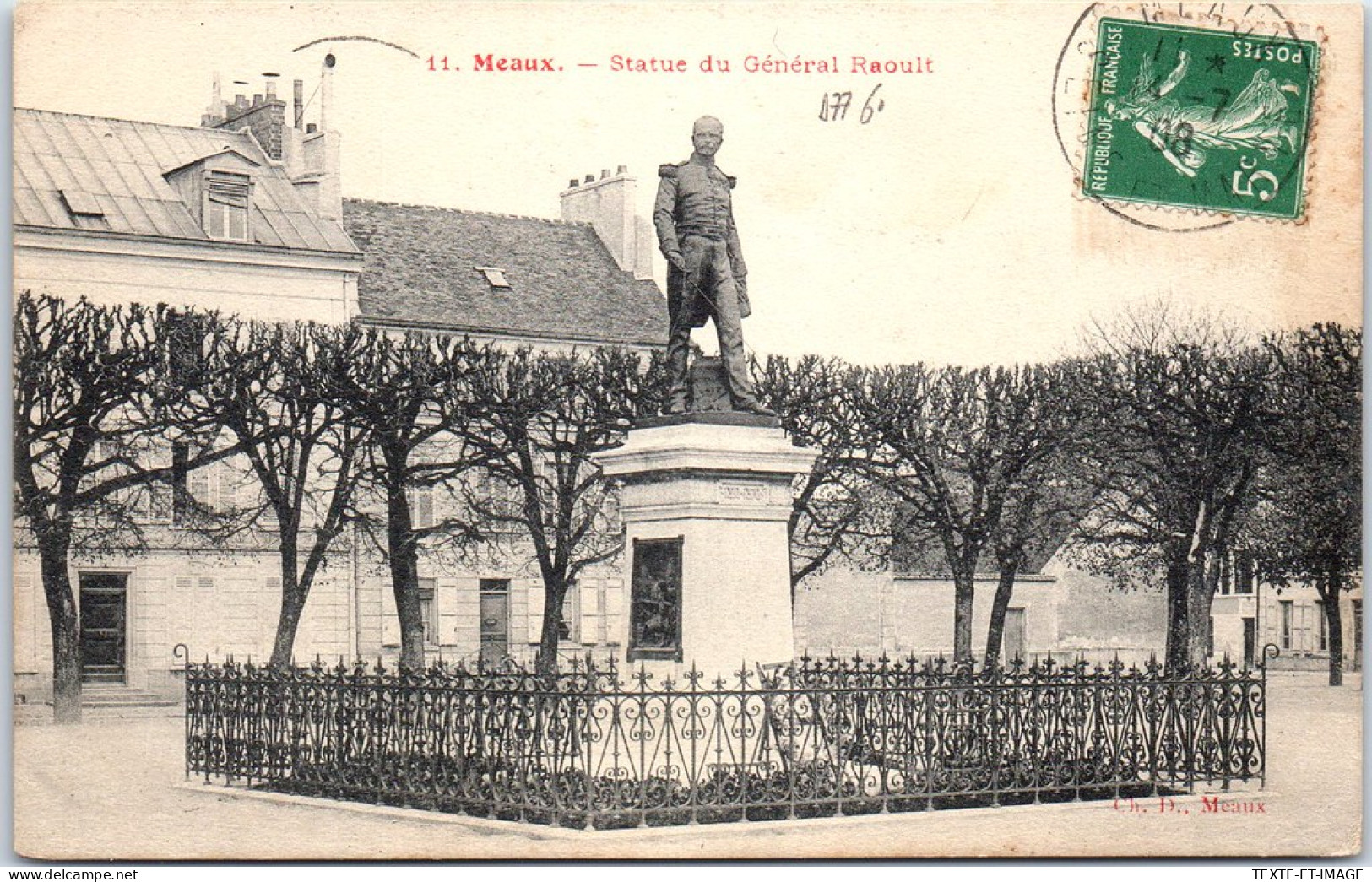77 MEAUX - Statue Du General Raoult -  - Meaux
