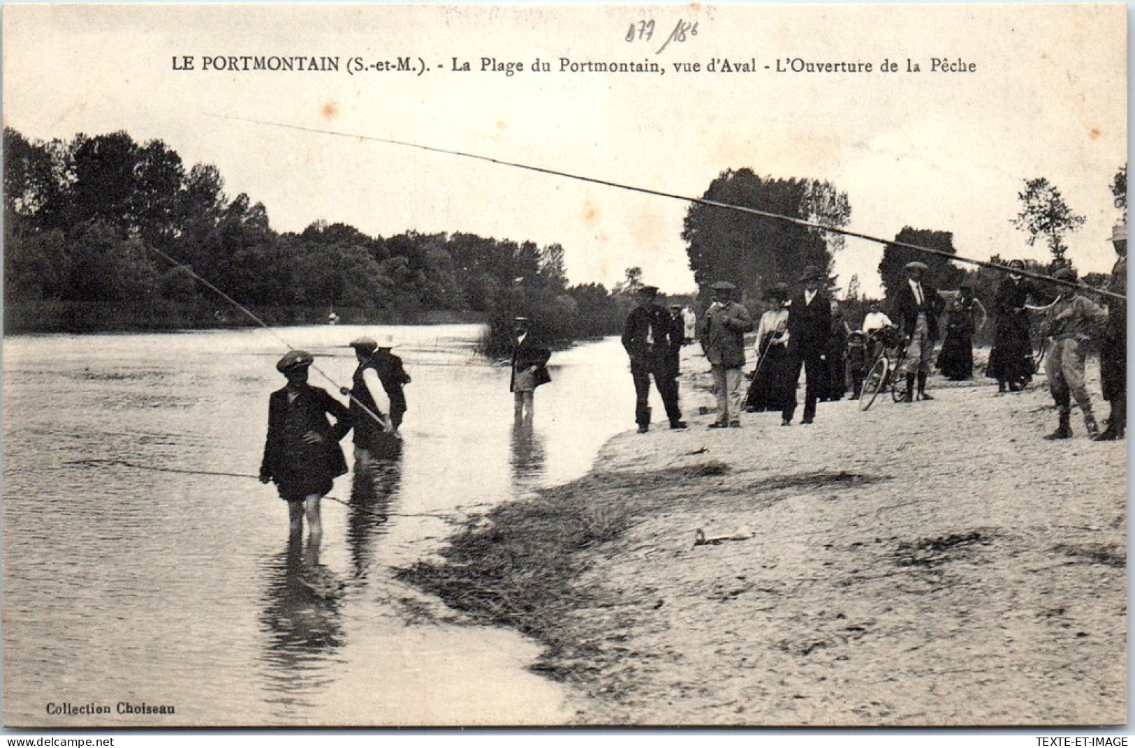 77 LE PORTMONTAIN - La Plage Vue D'aval, L'ouverture De La Peche  - Autres & Non Classés