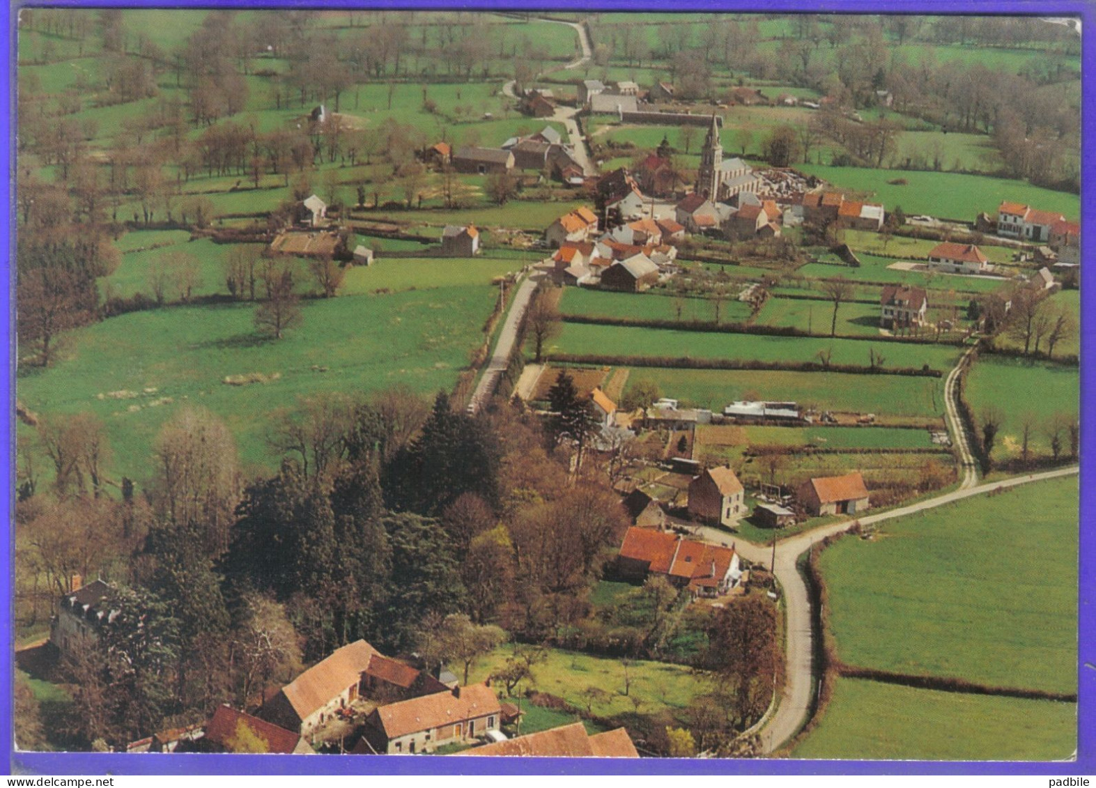 Carte Postale 03. Marcillat-en-Combraille Vue D'avion   Très Beau Plan - Autres & Non Classés