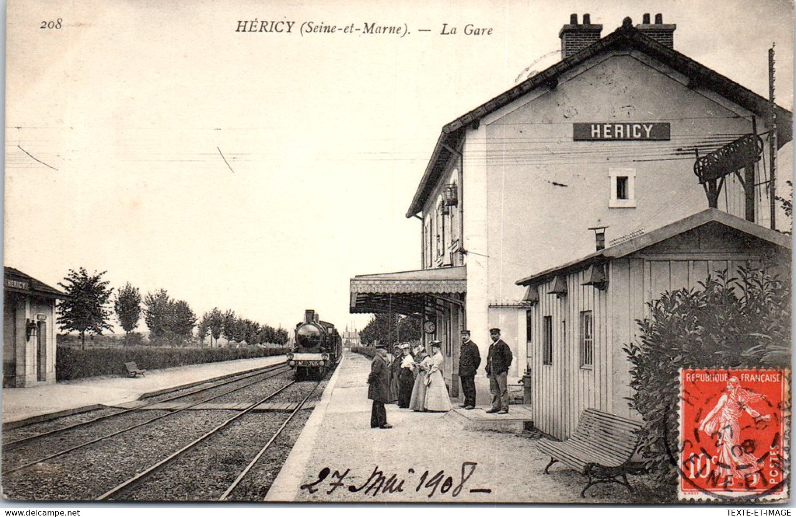 77 HERICY - La Gare -  - Autres & Non Classés